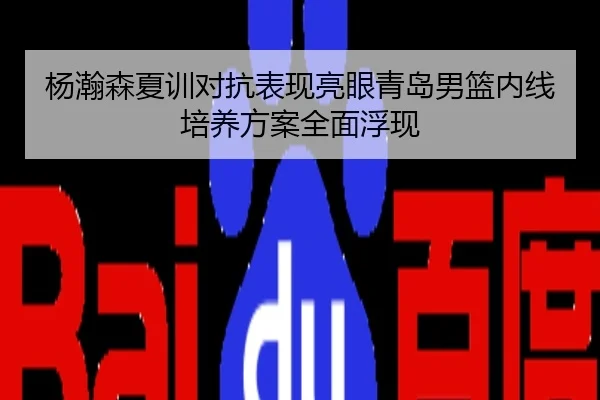 杨瀚森夏训对抗表现亮眼青岛男篮内线培养方案全面浮现